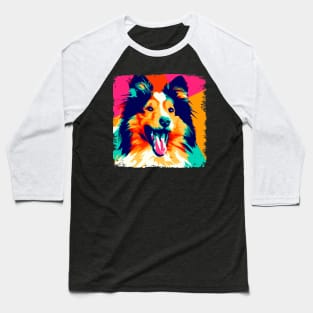 Shetland Sheepdog Pop Art - Dog Lover Gifts Baseball T-Shirt